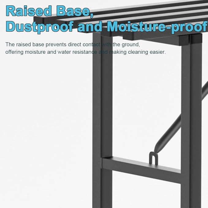 Premium Aluminum Plant Stand - Home Decor & Outdoor Garden Solution with 300 LBS Capacity, L37.8 x W11.4 x H19.7 inch