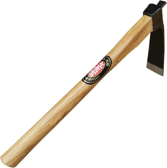 Kana Hoe 217 Japanese Garden Tool - Hand Hoe/Sickle is Perfect for Weeding and Cultivating. The Blade Edge is Very Sharp. (Beige-009)