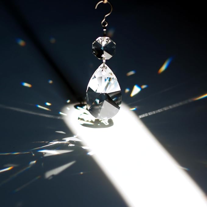 12pcs Crystal Suncatchers, Hanging Crystals Chandelier Prisms for Windows, Rainbow Maker Home Decoration