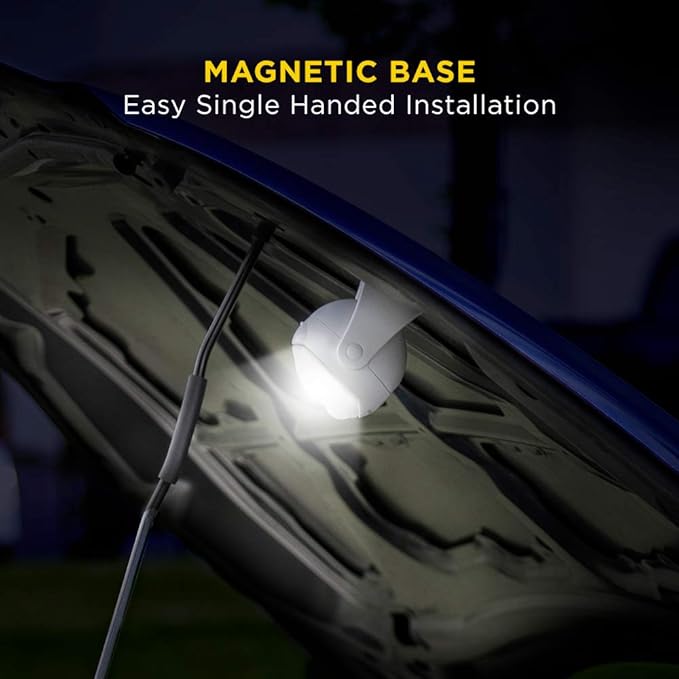 Limitless Innovations Lumenology Portable LED Motion Sensor Light Provides 148 Lumens with a 13 ft Detectable Range and Flexible Tripod Base with Magnetic Option – Indoor/Outdoor (Black)