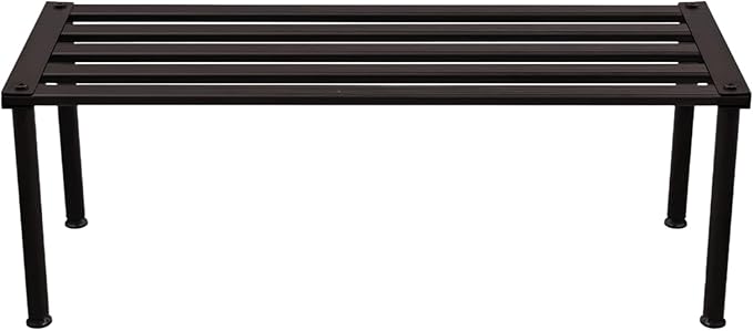 Metal Plant Stand, Rust-proof Aluminum Display Rack, Plants Display Stands Decoration Racks for Living Room Garden Balcony Patio (Ebony, 31.5Inch Tall Leg)