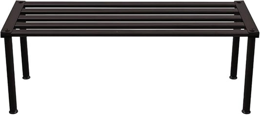 Metal Plant Stand, Rust-proof Aluminum Display Rack, Plants Display Stands Decoration Racks for Living Room Garden Balcony Patio (Ebony, 31.5Inch Tall Leg)