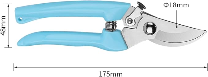 Curve Gardening Scissor with Sharp Stainless Steel Blade Garden Shears for Cutting Flowers Trimming Plants of Yard Florist Flower Rose Herb Hedge Bonsai and Fruits Picking