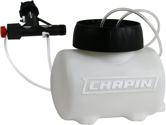 Chapin 4720 2-Gallon HydroFeed in-Line Fertilizing Injection System for Sprinklers and Direct Hose Use, 1-Pack, Translucent White