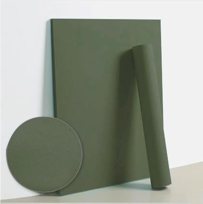 Dimoon 78.7''x15.7'' Green Skin Peel and Stick Wallpaper Contact Paper Modern Self Adhesive Wall Paper Removable Renter Friendly Textured Solid Color Vinyl Roll (78.7''x15.7'',Dark Green Skin)