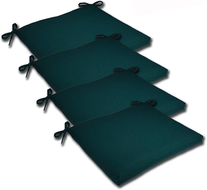 Comfort Classics Set of 4 19W x 17Dx 2H Spun Polyester Outdoor SEAT Cushion in Solid Spruce Inc.