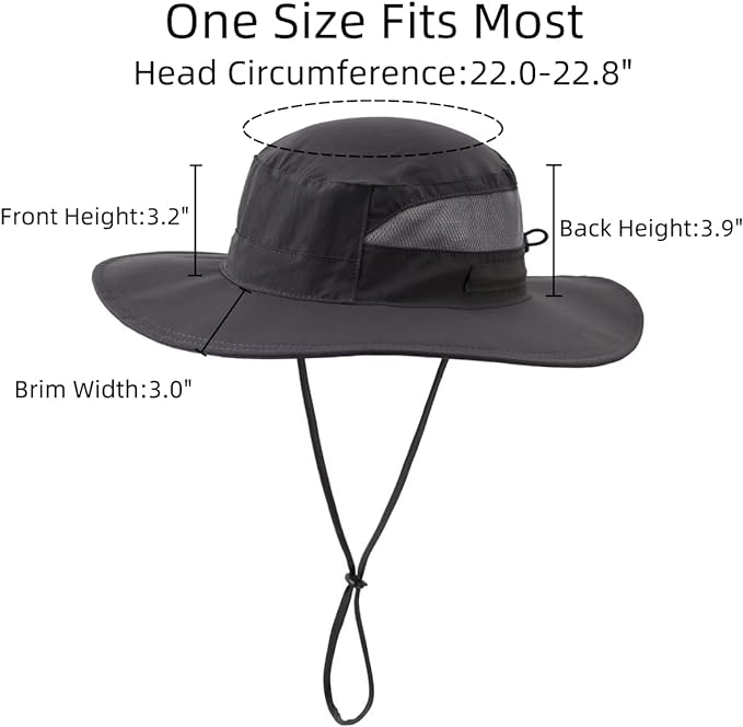 Connectyle Women's UPF 50+ Sun Hat UV Protection Wide Brim Bucket Hat Summer Beach Hats Fishing Hiking Outdoor Safari Hats