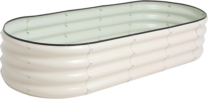 Galvanized Raised Garden Bed Kit Outdoor Metal Garden Planter Box for Backyard Gardening, Planting Vegetables, and Patio (59"x23.6"x11.8")