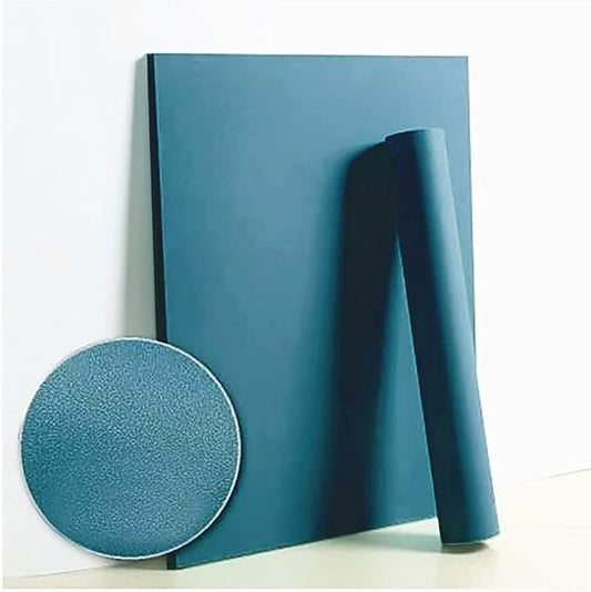 Dimoon 118''x17.7'' Blue Peel and Stick Wallpaper Contact Paper Modern Self Adhesive Wall Paper Removable Renter Friendly Textured Solid Color Shelf Cabinet Vinyl Roll (118''x17.7'',Dark Blue)
