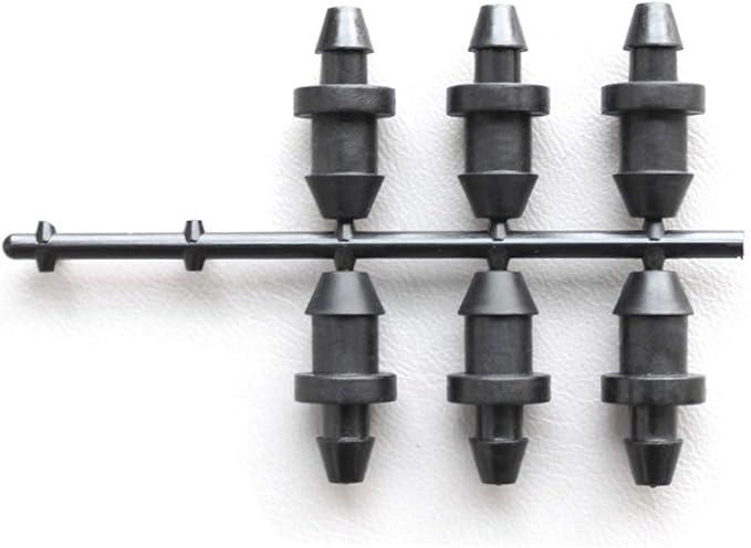 lasenersm 100 Pieces Drip Irrigation Tube End Closure Goof Hole Plugs Drip End Plug Fitting for 5 mm/7 mm Tube, Black