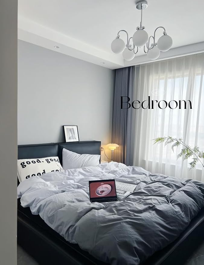 Dimoon 394''x17.7'' Grey Peel and Stick Wallpaper Contact Paper Modern Self Adhesive Wall Paper Removable Renter Friendly Textured Solid Color Shelf Cabinet Vinyl Roll (394''x17.7'',Silver Grey)