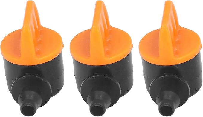 TOPINCN 100pcs Barbed Ball Valve, Drip Irrigation Universal Barbed Valve Mini Pipe Water Valve Through Type Valve Misting Tube Valve for Garden Seeding Cultivation Irrigation