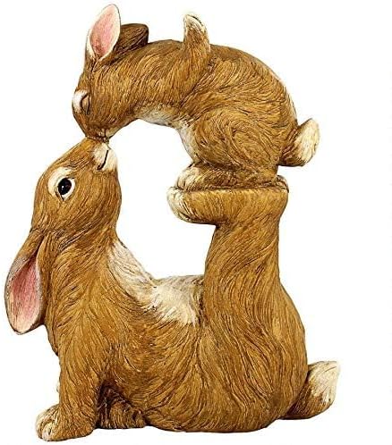 Design Toscano Balancing Bunny Love Garden Rabbit Statue