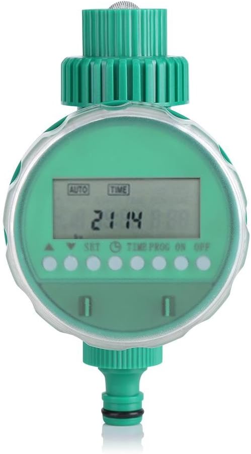 Automatic Irrigation Timer, Electric Digital Garden Irrigation Timer Battery Operated Intelligent Flowers Watering Controller for Garden Yard Lawn Greenhouse Drip Irrigation Watering Plant System