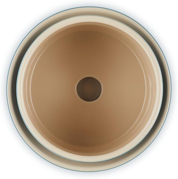 Le Creuset Stoneware Herb Planter, 5.5 Inches, Deep Teal