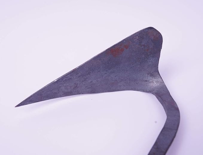 HandPlowHoe Gardentool with Safety Cover for Easy Gardening, Weeding and Farming Made by Korean Master Blacksmith (Small)