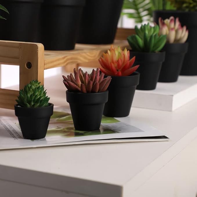 Yishang 36 pcs Small Mini Black Clay Pots, 2.5'' Terracotta Pot Clay Ceramic Pottery Planter,Cactus Flower Terra Cotta Pots,Succulents Nursery Pots,with Drainage Hole,Great for Crafts,Wedding Favor