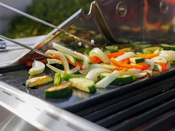 Monument Grills Larger 4-Burner Propane Gas Grills Stainless Steel with Cooking Plate(2 items)