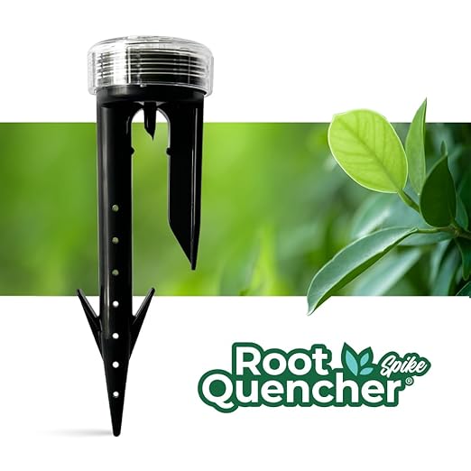 Spike 4-Pack - Deep Underground Dripper, Tree & Plant Root Watering Drip Irrigation & Fertilizer Stake (1/2" Female NPT Compatible with All Connectors, Water Hose, Drip & PVC)