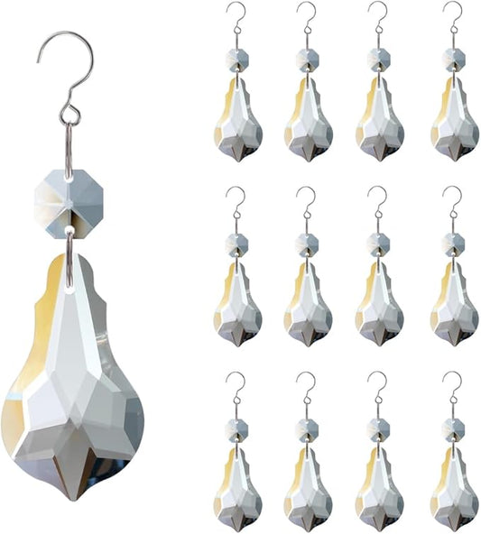 12pcs Crystal Suncatchers, Hanging Crystals Chandelier Prisms for Windows, Rainbow Maker Home Decoration