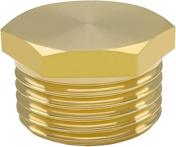 Hooshing 4PCS 3/4" GHT Male Garden Hose End Cap Plug Garden Irrigation Pipe Fittings Water Tubing Stopper