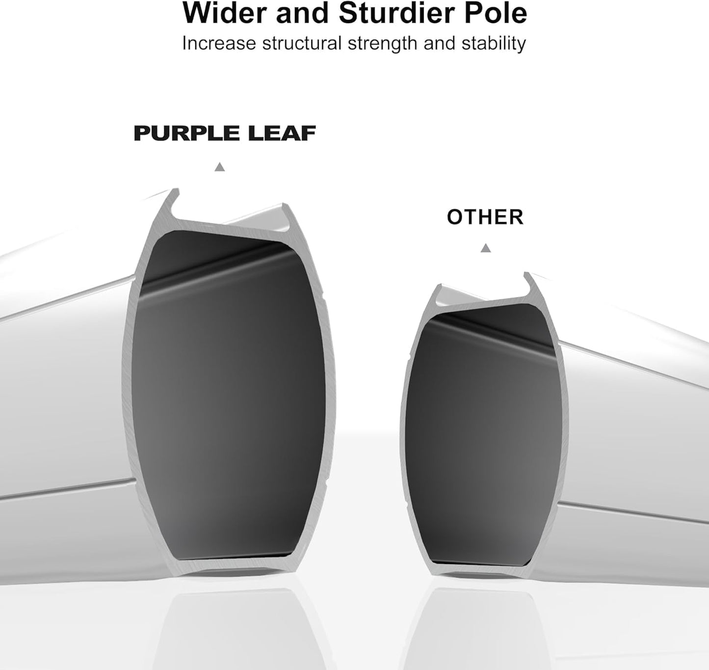 PURPLE LEAF 10ft Patio Umbrella With Base Solar powered LED Cantilever Umbrella with LED lights Windproof Outdoor Offset Umbrella for Garden Deck Pool Patio, Grey