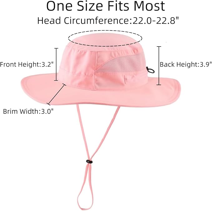Connectyle Women's UPF 50+ Sun Hat UV Protection Wide Brim Bucket Hat Summer Beach Hats Fishing Hiking Outdoor Safari Hats