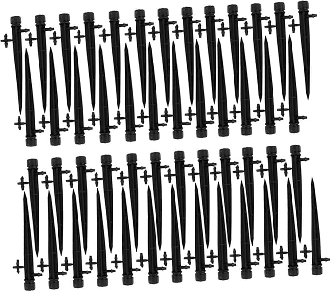 Milisten 50pcs Drip Emitter Water Saving Kit Irrigation Sprinkler Dripper Adjustable Dripper Water Dripper Irrigation Sprinkler Emitters Drip Irrigation Line Launcher Plant