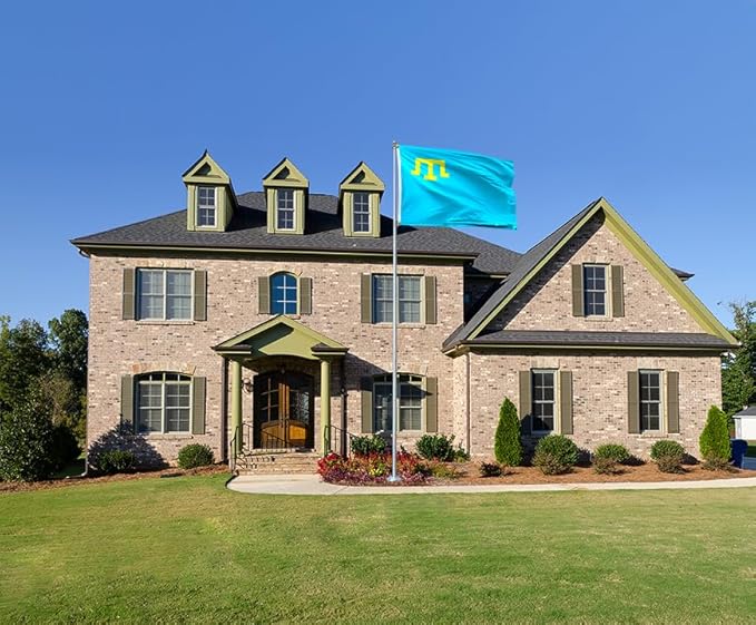 Crimea Tatar Flag 3x5FT Crimean Tatars Polyester Banner With 2 Grommets Fade Resistant Vivid Color For Patriotic Festival Events Party Decoration (Crimean Tatars, 3x5FT)