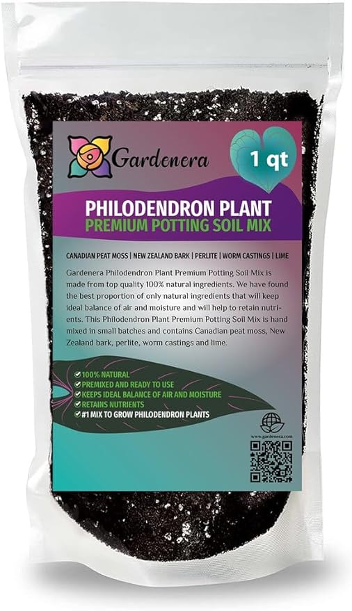 Premium Philodendron Soil - Perfect Blend for Thriving Philodendron Plants - 1 Quart