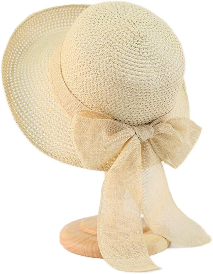 Cyiecw Women Floppy Sun Hats Fashionable Summer Wide Brim Cap BeachStraw Hat UV UPF50 Travel Packable Cotton