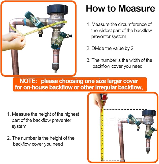 Side Opening Backflow Preventer Cover, Pipe Insulation Cover for Irrigation Valve, Sprinkler Valve, Outdoor Water Pipe, Winter Freeze Protection & UV Resistance Backflow Cover, 16" W x 20" H, Beige