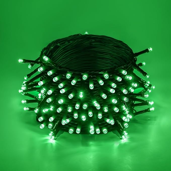 300 LED Halloween Lights, 118FT Waterproof Halloween String Lights, Green Halloween Lights Outdoor with 8 Lighting Modes for Halloween Outdoor Party Yard Garden Decoration(118 Ft | Green, 118 Ft)