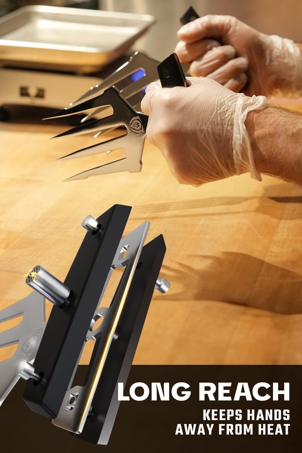 Dalstrong Meat Shredding Claws - Multi-Use Shredding Tool - Lifting, Pulling, Handling Utensils - x2 - Premium HC Stainless Steel G10 Hanlde -BBQ Meats, Brisket & More