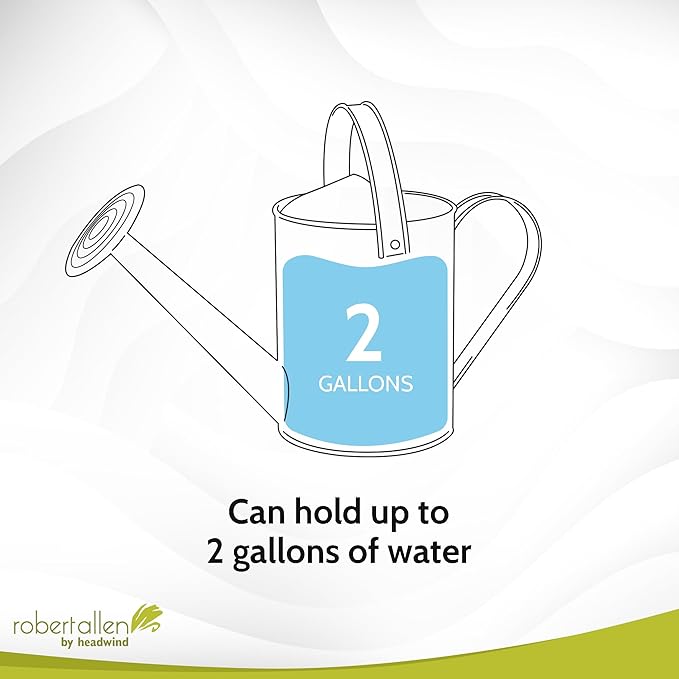 Robert Allen Home & Garden MPT01503 Robert Allen MPT011503 Wexley Metal, 2 Gallon, Mountain Waves 5 Gallon Watering can, 2 gal