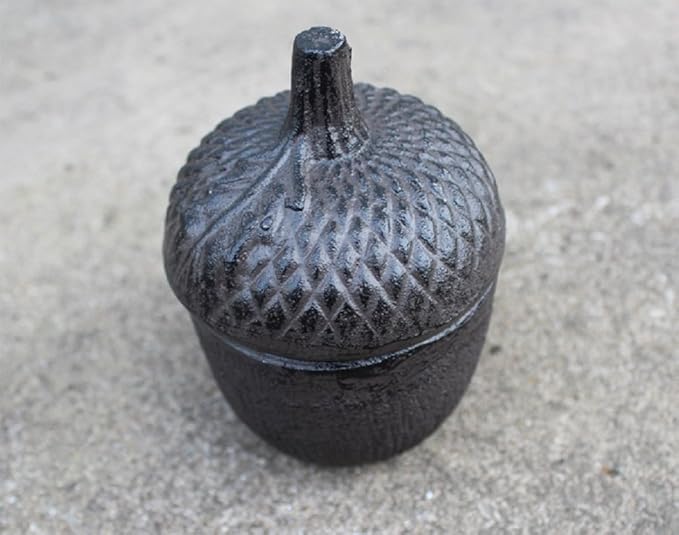 Garden Decoration Pine Cone Cast Iron Key Hider Stone Diversion Safe Key Outside Hider Hide-A-Key Holder Safely Hiding Your Spare Keys for Outdoor Garden or Yard, Geocaching