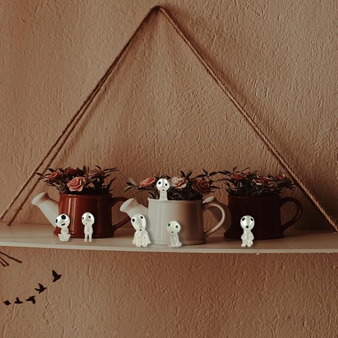 20Pcs Fairy Garden Accessories Outdoor Miniature Decor Glow in The Dark Tree Elves Luminous Ghost for Micro Landscape Gnomes Decoration Patio Lawn Yard Pot Kit