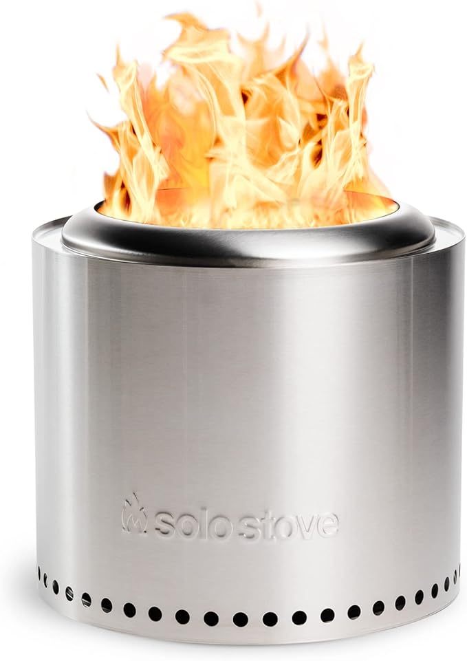 Solo Stove Ranger 2.0, 15 Inch Smokeless Fire Pit – Portable Stainless Steel Outdoor Fireplace with Carry Case - Lightweight Fireplace, Removable Ash Pan, Ideal for 2-4 People, 15lbs