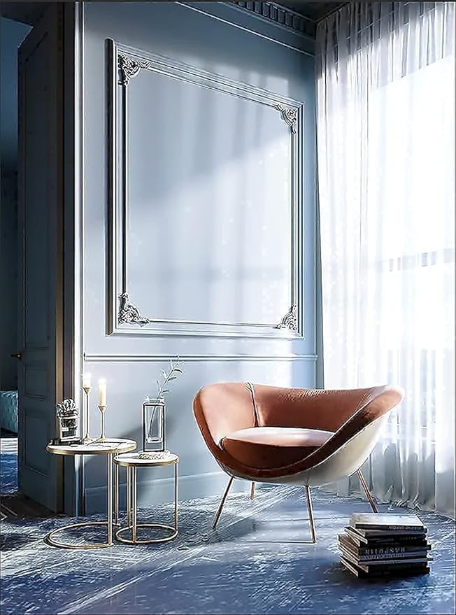 Dimoon 78.7''x17.7'' Blue Peel and Stick Wallpaper Contact Paper Modern Self Adhesive Wall Paper Removable Renter Friendly Textured Solid Color Shelf Cabinet Vinyl Roll (78.7''x17.7'',Blue Grey)