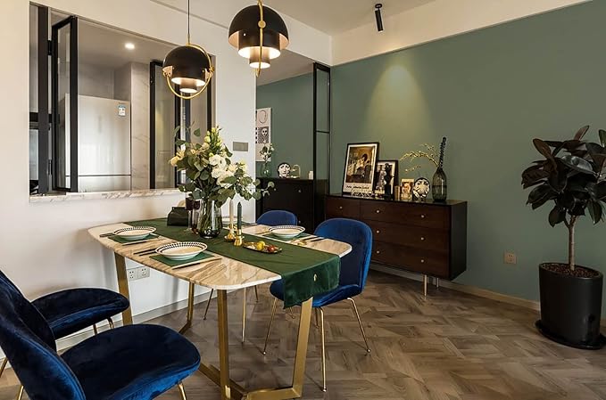 Dimoon 118''x17.7'' Green Peel and Stick Wallpaper Contact Paper Modern Self Adhesive Wall Paper Removable Renter Friendly Textured Solid Color Shelf Cabinet Vinyl Roll (118''x17.7'',Leaf Green)