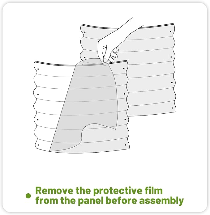 SnugNiture Galvanized Raised Garden Bed, 4x2x1ft Oval Metal Planter Box for Planting Outdoor Plants Vegetables