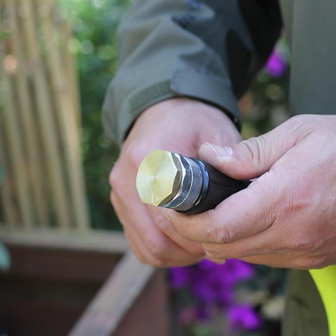 3/4" GHT Male Brass Pipe Plug Outer Garden Hose Male Threaded End Cap Plug Garden Irrigation Pipe Fittings Water Tubing Stopper （6 PCS）