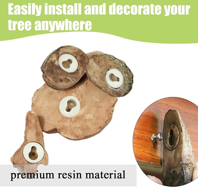 Tree Faces Decor Outdoor, Tree Face Outdoor Statues Old Man Tree Hugger Bark Ghost Yard Art Garden Decoration, Tree Decorations Outdoor for Halloween Easter Garden Creative Props (Style A)