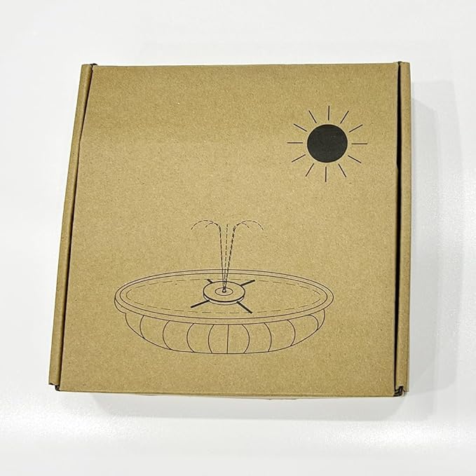 SZMP Solar Water Fountain Upgraded 100% Glass Panel, 3.5W Solar Powered Fountains Built-in 2000 Battery with 7 Nozzle & 4 Fixer, Solar Fountain Pump for Bird Baths, Pond, Outdoor (White)