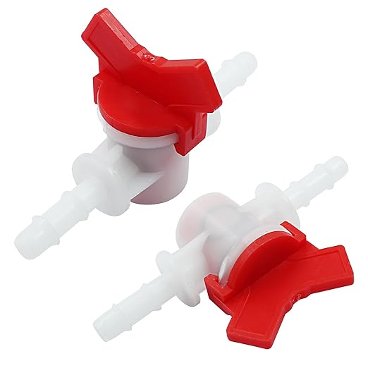 Murtenze 2Pcs 5/16 inch Hose Barbed Ball Valve Drip Irrigation Ball Valve Shut Off Switch for Drip Irrigation and Aquariums