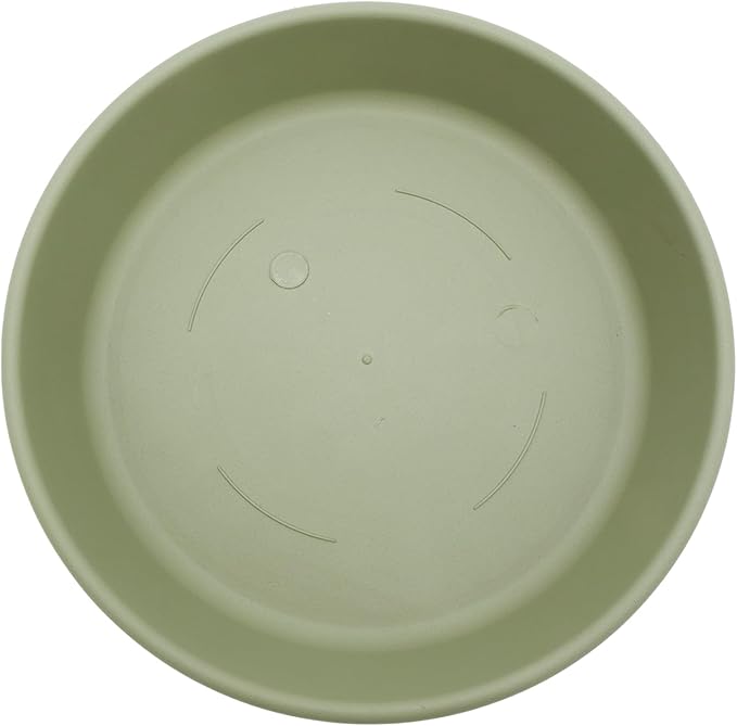 The HC Companies 14 Inch Round Plastic Classic Plant Saucer - Indoor Outdoor Plant Trays for Pots - 14"x14"x2.5" Seafoam