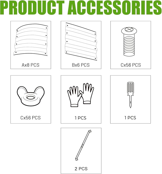 SnugNiture 2 Pcs 6x3x1ft Raised Garden Bed Kit, Outdoor Oval Metal Garden Planter, Ground Planter Box for Gardening Vegetables Flowers, Brown