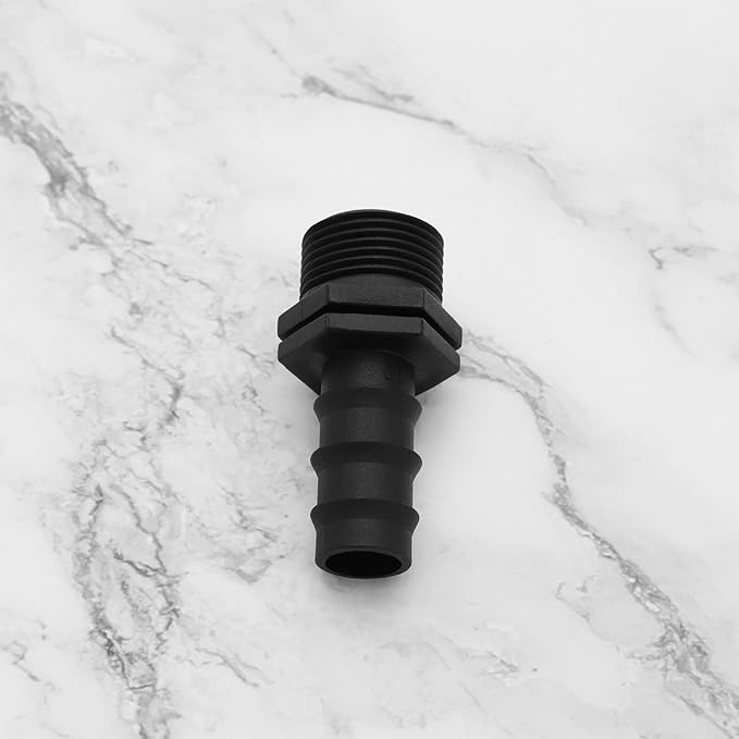 SING F LTD 20pcs 20mm to 3/4 Inch Couplings Irrigation Hose Connector Garden Hose Connector Kit Barb Connector for Drip Irrigation System Garden Pipe Fitting