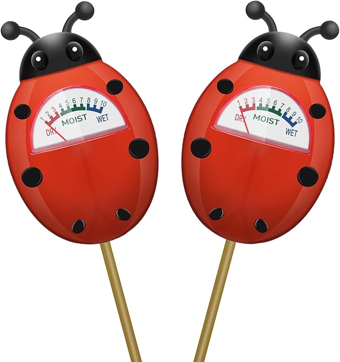 UNIWA Soil Moisture Meter, Plant Moisture Meter, Soil Hygrometer Sensor for Gardening, Farming, Indoor, and Outdoor Plants, Plant Water Monitor Gardening Gifts, No Batteries Required, 2-Pack