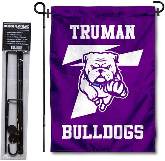 College Flags & Banners Co. Truman State Garden Flag with Pole Stand Holder